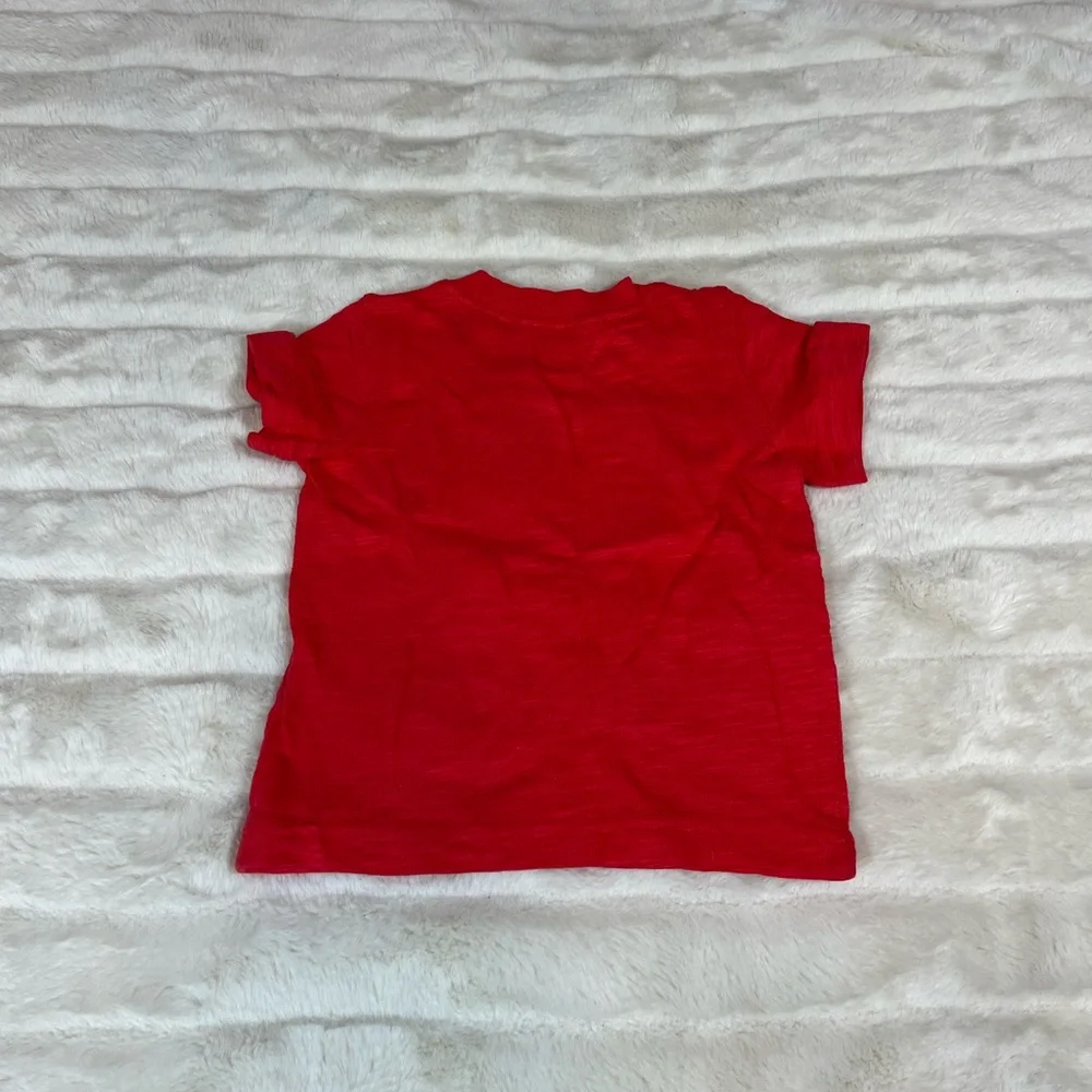 NWT Carters Unisex Baby Boy Girl 3M Red Baseball “No Plate Like Home” Tee Fall